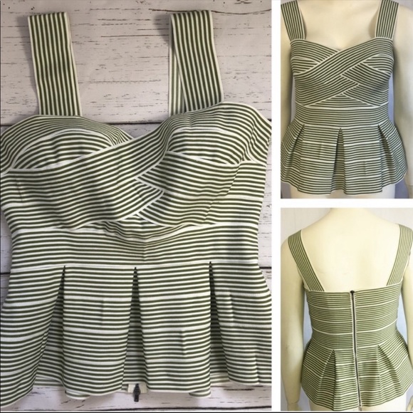 Anthropologie 'HD in Paris' Striped Peplum Top - Picture 4 of 5
